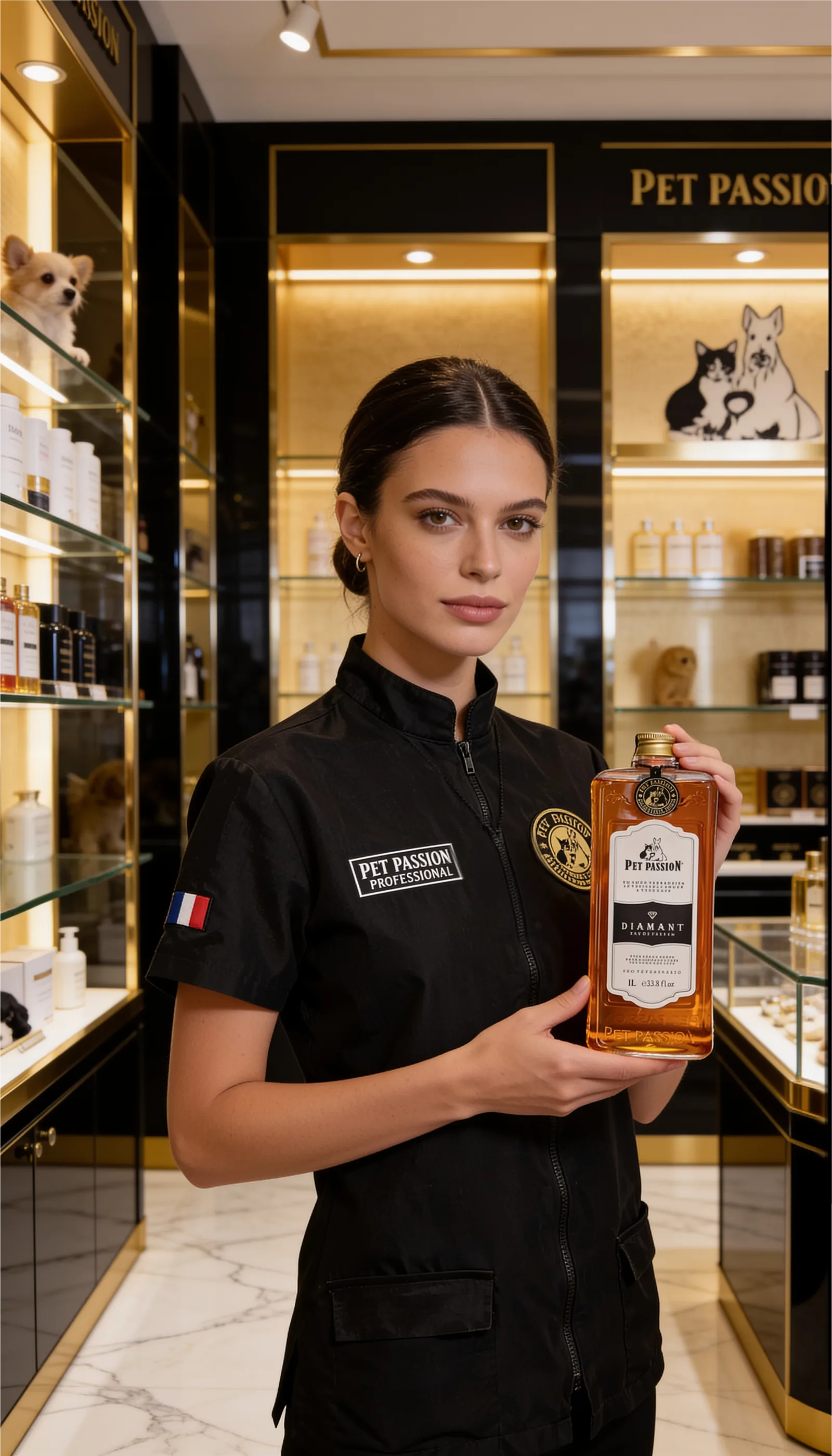 Profissional Pet Passion em boutique criada para a campanha